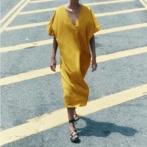 Zara linen tunic dress